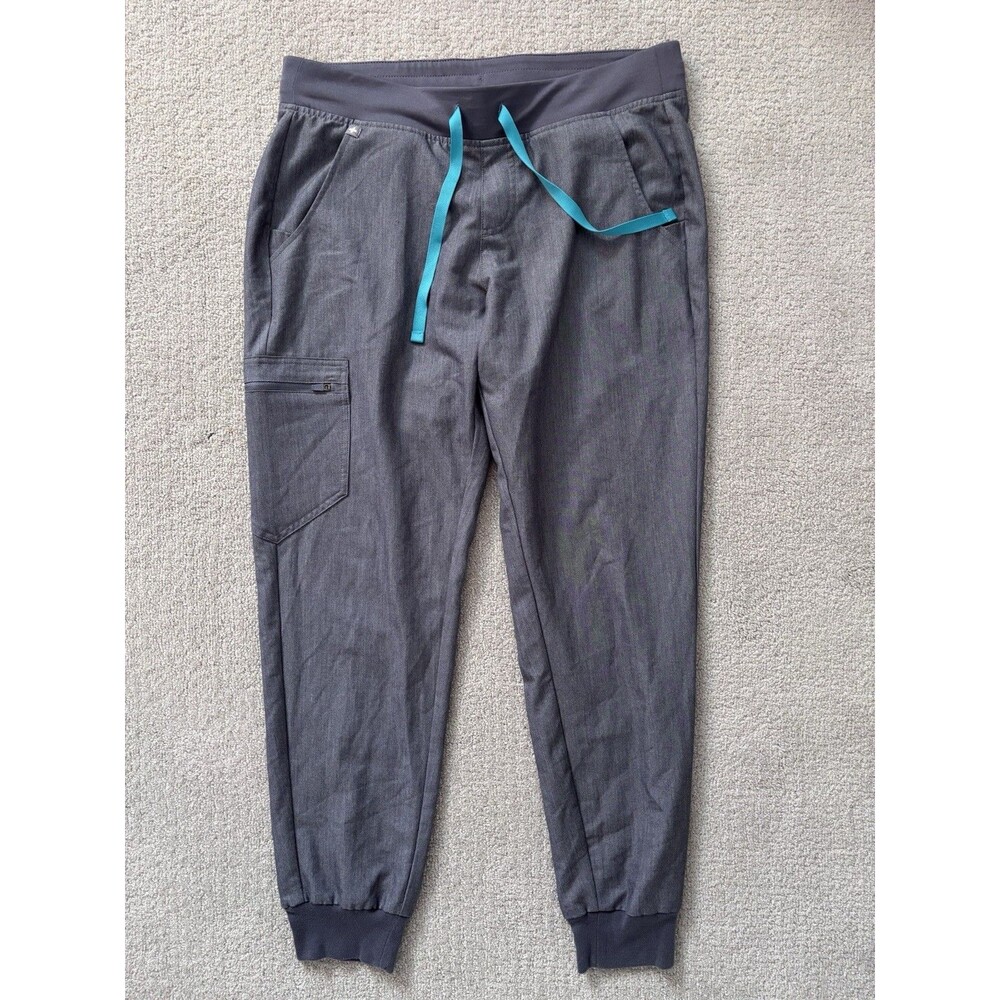 FIGS Women’s Zamora Jogger Scrub Pants Medium Graphite Hospital Medical Nurse